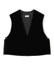 Ballsey マットベロア Vネックベスト トゥモローランド トップス ベスト・ジレ ブラック カーキグリーン【送料無料】