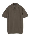 Brilla per il gusto ROBERTO COLLINA / コットン ニットポロシャツ ビームス メン トップス ポロシャツ ブラック ネイビー...