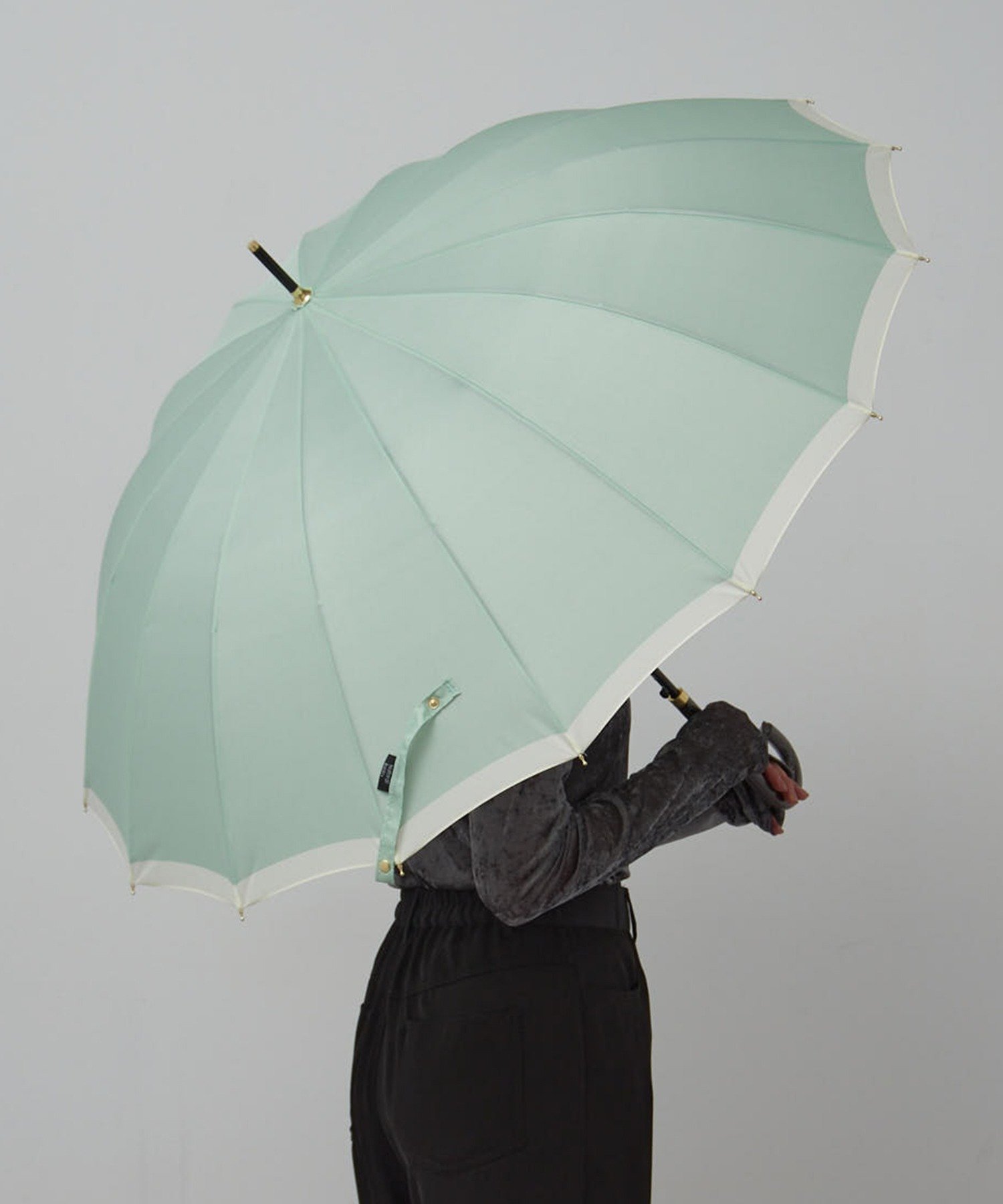 【SALE/35% OFF】SETUP7 SETUP7/16-rib Bi-color Rain Umbrella 55cm NT Setup Seven Fashion Accessories Umbrellas & Long Umbrellas Green Gray Navy Pink