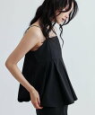 GALLEST 【接触冷感/セットアップ対応】リネンライクビスチェ インディヴィ トップス アンサンブル ブラウン ブラック【送料無料】