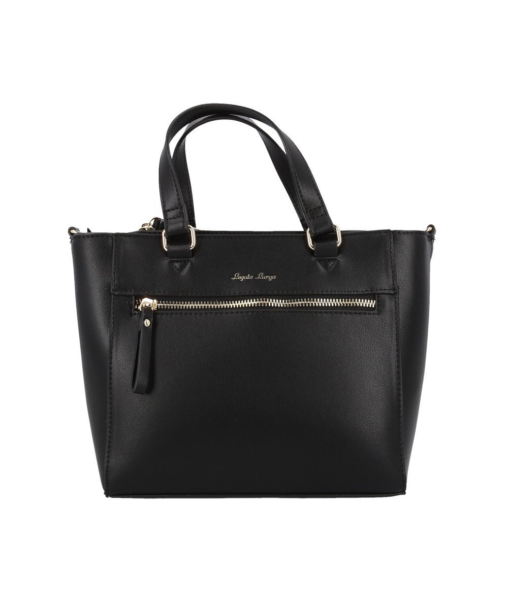 Legato Largo Legato Largo ブライトバッグ2WAYトート ローラ バッグ トートバッグ ホワイト ブラック ..