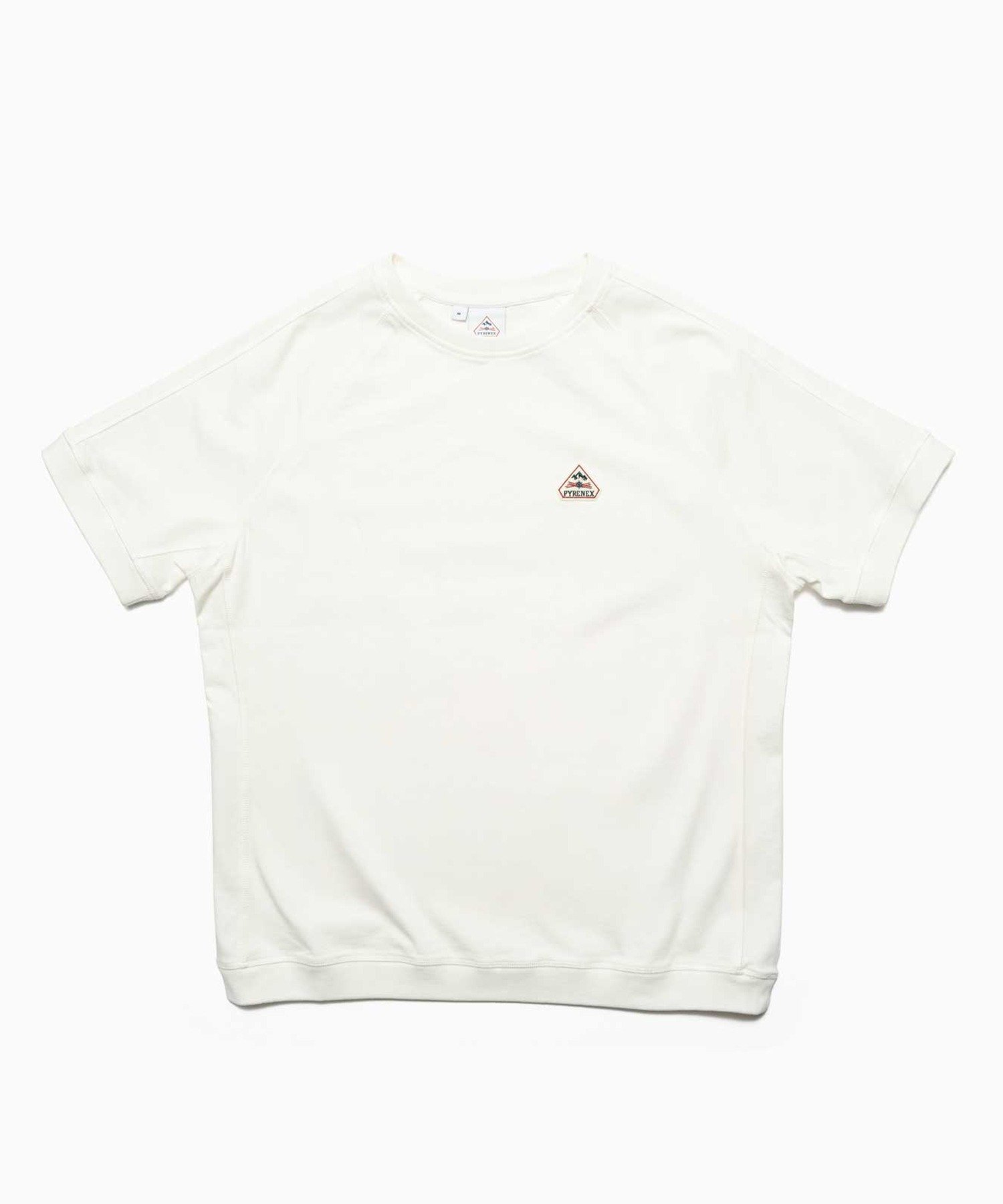 【SALE／3%OFF】PYRENEX PYRENEX/PEAK ロゴワッペンS/SラグランスリーブTシャツ 半袖 ITK カセットチャート トップス カットソー・Tシャツ ネイビー ブラック ホワイト【送料無料】
