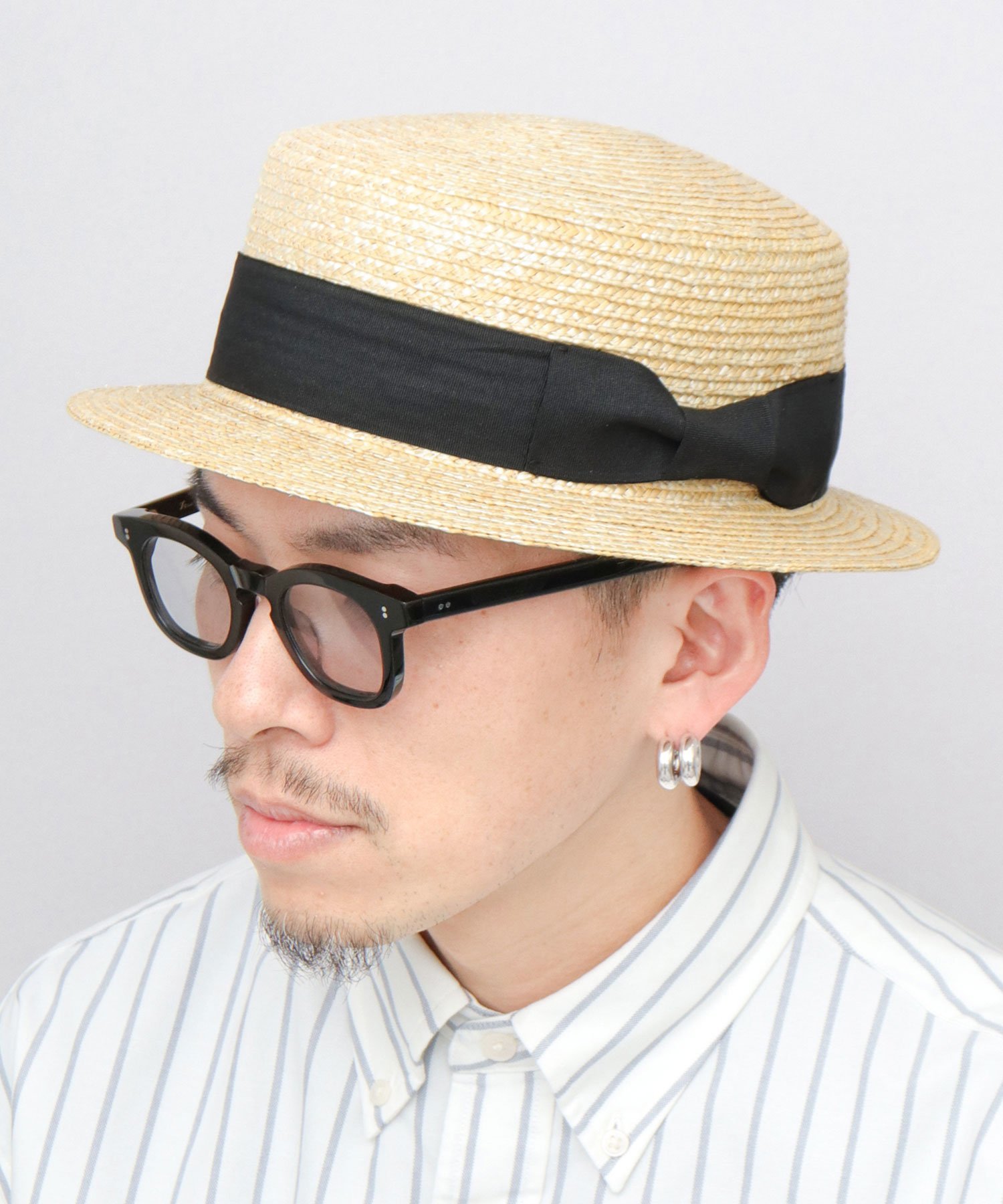 ReqHatter ReqHatter 麦わら カンカン帽 ショートブリム エー.エム.エス. 帽子 ハット ベージュ【送料無料】