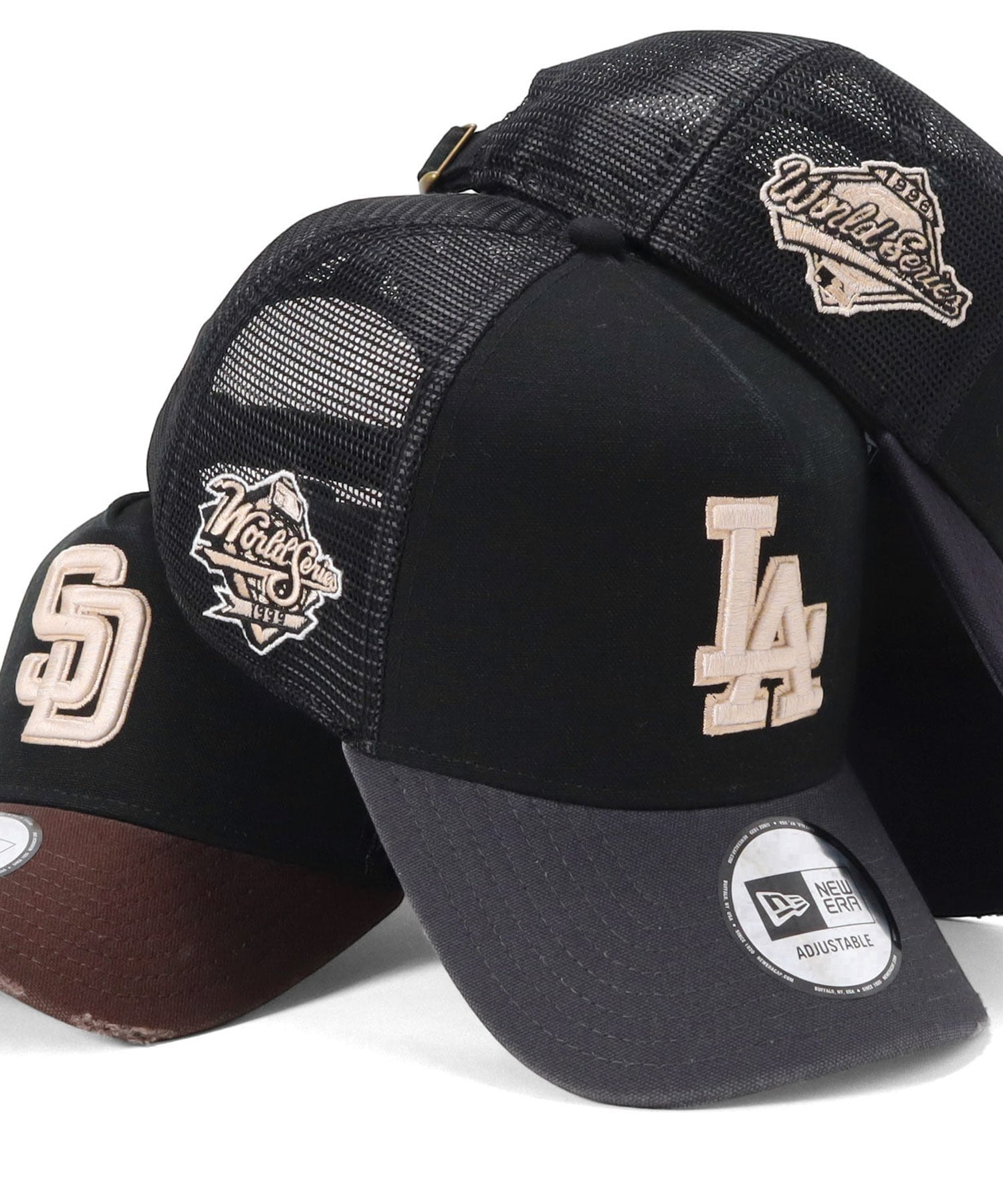 NEW ERA ニューエラメッシュキャップ 9FORTY-A 2トーンサイドパッチMLB ONSPOTZ別注 オンスポッツ 帽子 キャップ ブラック【送料無料】