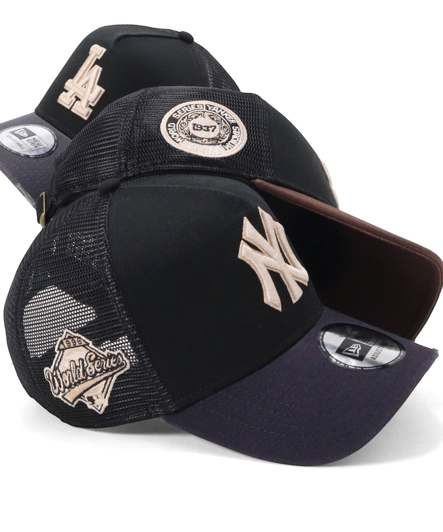 ニューエラメッシュキャップ 9FORTY-A 2トーンサイドパッチMLB ONSPOTZ別注 オンスポッツ 帽子 キャップ ブラック