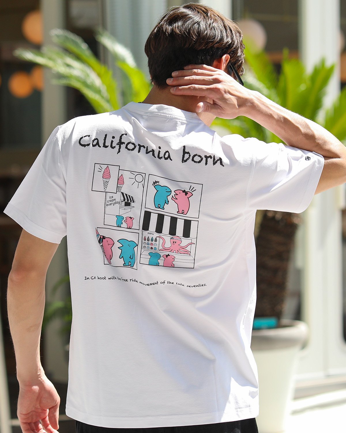 【GOTCHA ガッチャ】 ハイブリッド 多機能 フィッシュマン デート T ガッチャ トップス カットソー・Tシャツ ホワイト ブラック