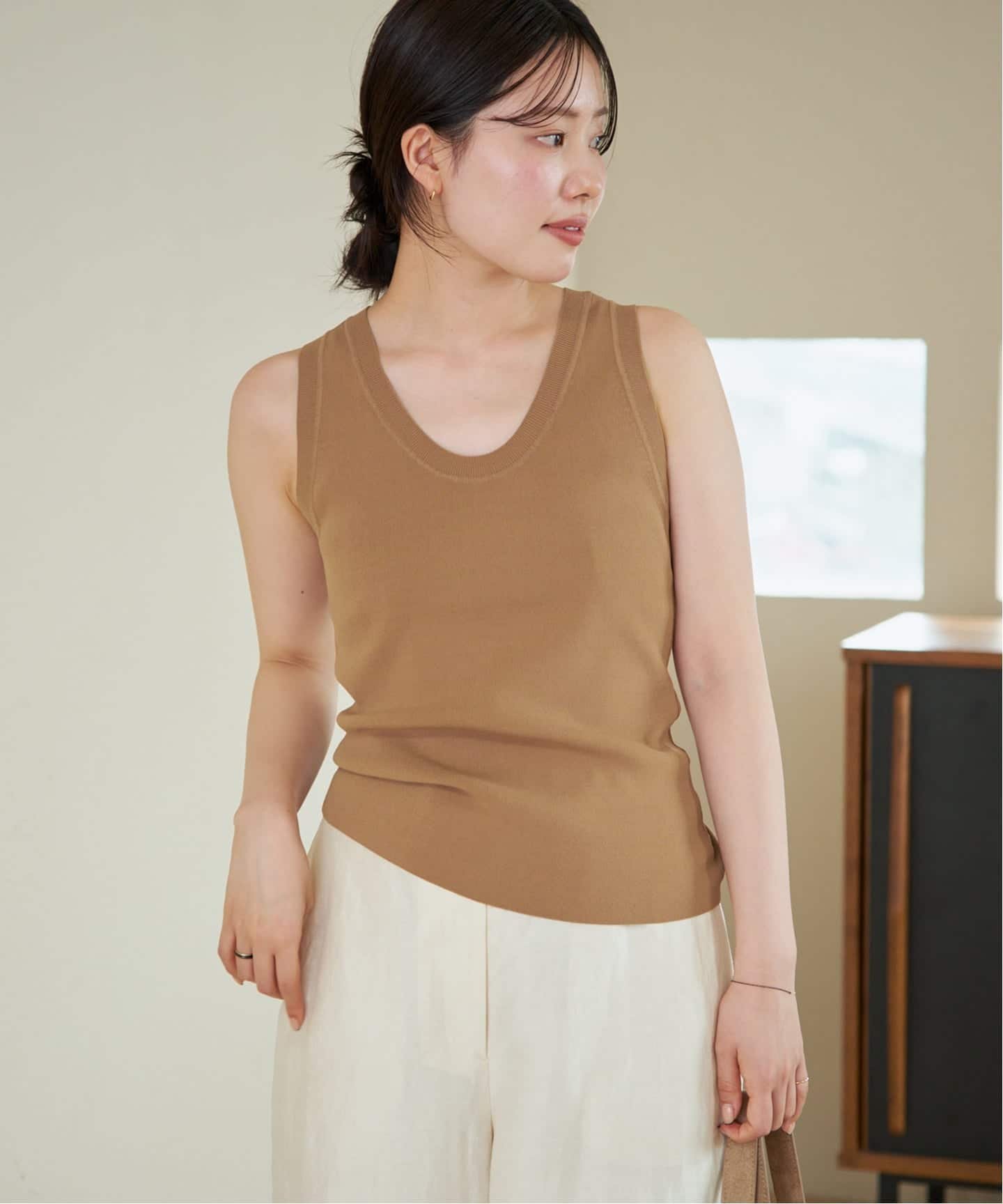 【SALE／30%OFF】plage LE PETIT PULLE / ル プティ プレ 別注 UN TT トップス プラージュ トップス ニット ネイビー ブラウン【送料無料】