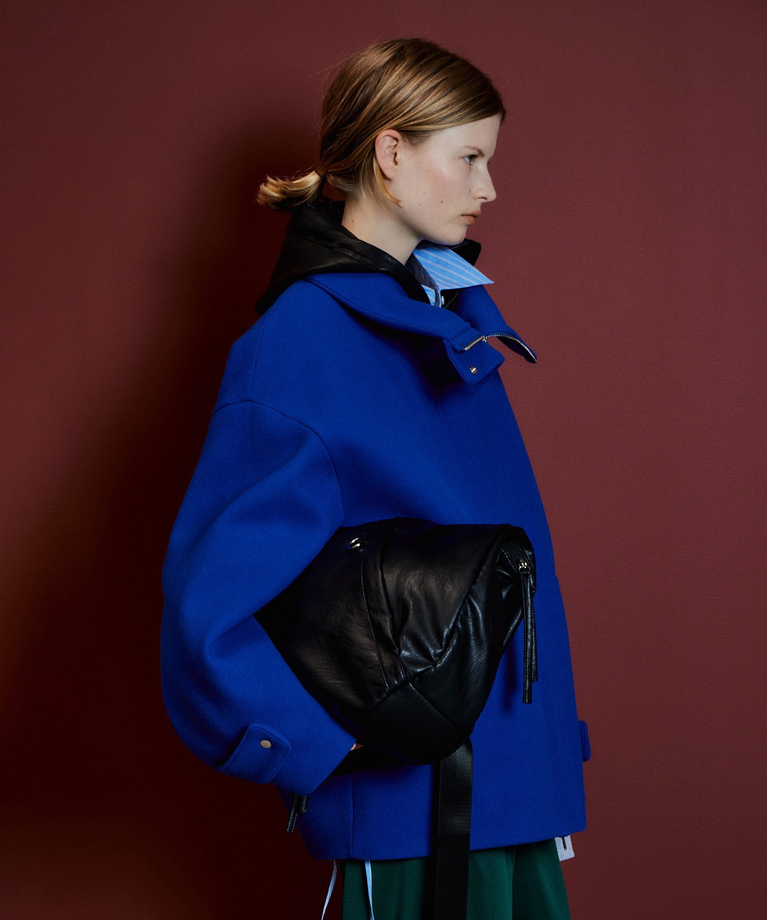MAISON SPECIAL Leather-Like Round Shoulder Bag メゾンスペシャル バッグ ショルダーバッグ ブラック【送料無料】