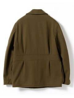 Melton Peacoat 11-19-0519-063: Olive Drab Melton Peacoat 11-19-0519-063: Olive Drab