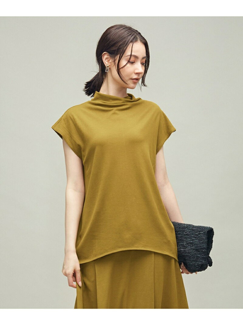 【SALE／30%OFF】ICB 【マガジン掲載】 ハイツイストスムース スリーブレスプルオーバー (番号CE22) アイシービー カットソー Tシャツ ブラウン ブラック イエロー【送料無料】