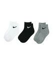 NIKE ソックス(16-21cm) NIKE(ナイキ) NIKE BASIC PACK ANKLE 3PK ルーキーユーエスエー 靴下・レッグウェア 靴下 グレー ホワイト