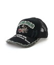 AVIREX AVIREX/(U)AX FLYING CIRCUS メッシュ CAP ハンドサイン 帽子 キャップ ブラック