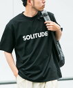 EKAL 『UR TECH ひやサラクール』SOLITUDE T-SHIRTS アーバンリサーチドアーズ トップス カットソー Tシャツ ブラック ホワイト【送料無料】