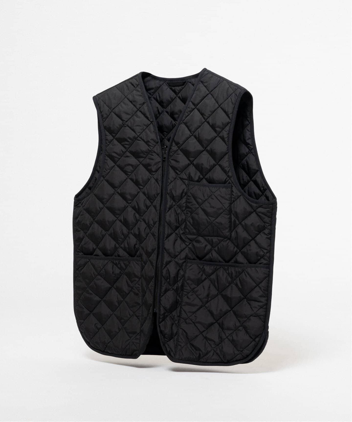 EDIFICE 《再入荷》Barbour for MARKAWARE & EDIFICE 別注 キルティングベスト エディフィス ジャケット・アウター その他のジャケット・アウター カーキグリーン ブラック【送料無料】