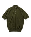 BEAMS PLUS ヘンプ ニットポロシャツ 25SS ビームス メン トップス ポロシャツ グリーン グレー ネイビー ベージュ ブラック【送料無料】