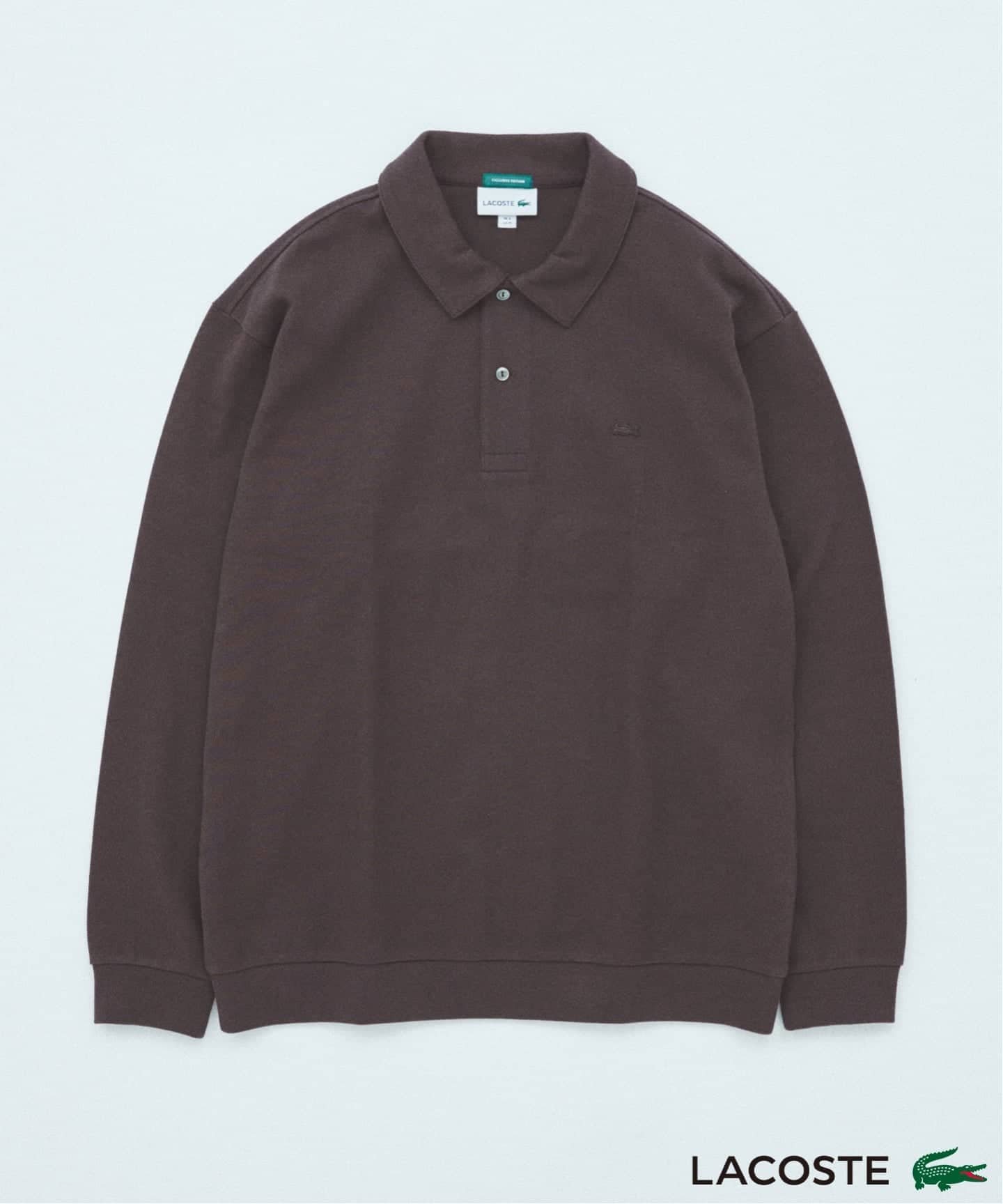 JOURNAL STANDARD 《予約》LACOSTE / ラコステ 別注 ミコカノコ ポロ カラー シャツ ジャーナル スタンダード トップス カットソー・Tシャツ ベージュ パープル ブラウン【送料無料】