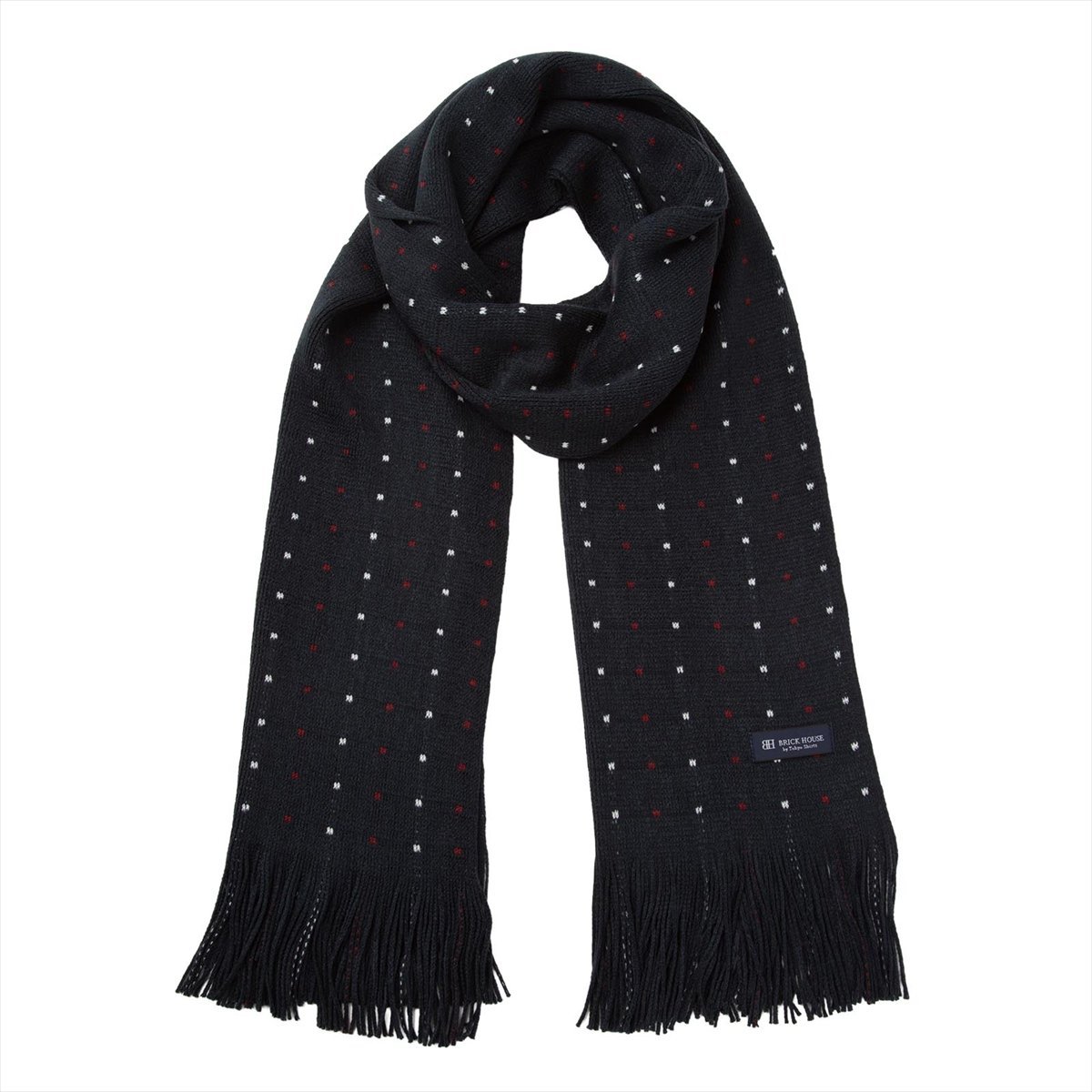 ラッセル マフラー ベーシック メンズ レディース BM29J600HHAJ3AA-19-M03 トーキョーシャツ ファッション雑貨 マフラー・ストール・ネックウォーマー ネイビー