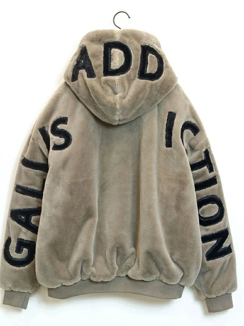 【SALE／50%OFF】GALLIS ADDICTION GA HOOD LOGO FUR BLOUSON ジャックローズ ジャケット・アウター ブルゾン・ジャンパー グレー ブラック ホワイト【送料無料】