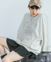 【SALE／27 OFF】PAGEBOY カレッジシシュウBIGスウェット【新色追加】 ページボーイ トップス スウェット トレーナー ホワイト ブラック レッド オレンジ パープル【送料無料】