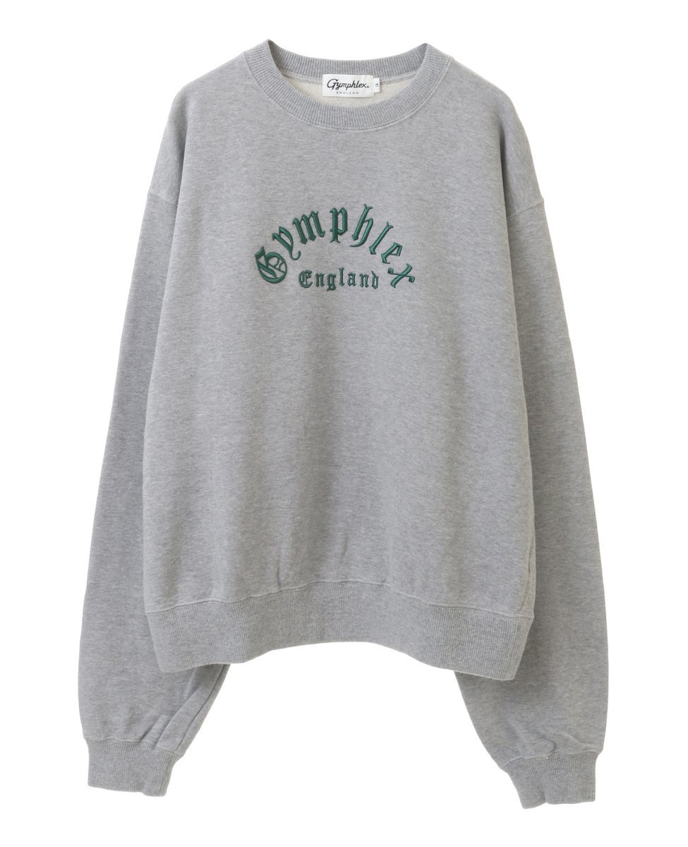 MELROSE CLAIRE 【Gymphlex CREW NECK P.O】 メルローズクレール トップス スウェット トレーナー グレー グリーン ネイビー【送料無料】