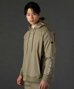 【SALE/5%OFF】THE CASUAL <LUXE/R>ストレッチ布帛長袖プルパーカー カジュアル トップス パーカー・フーディー カーキグリーン ホワイ...