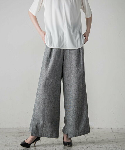 【SALE/50%OFF】la.f... リネンクラッシックパンツ≪手洗い可能/セットアップ対応≫ ラ・エフ パンツ その他のパンツ ブラック【送料無料】 【SALE/50%OFF】la.f... リネンクラッシックパンツ≪手洗い可能/セットアップ対応≫ ラ・エフ パンツ その他のパンツ ブラック【送料無料】