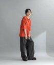 KBF 【予約】『WEB限定』ルーズシルエットニットシャツ ケービーエフ トップス ニット ネイビー ベージュ オレンジ【送料無料】