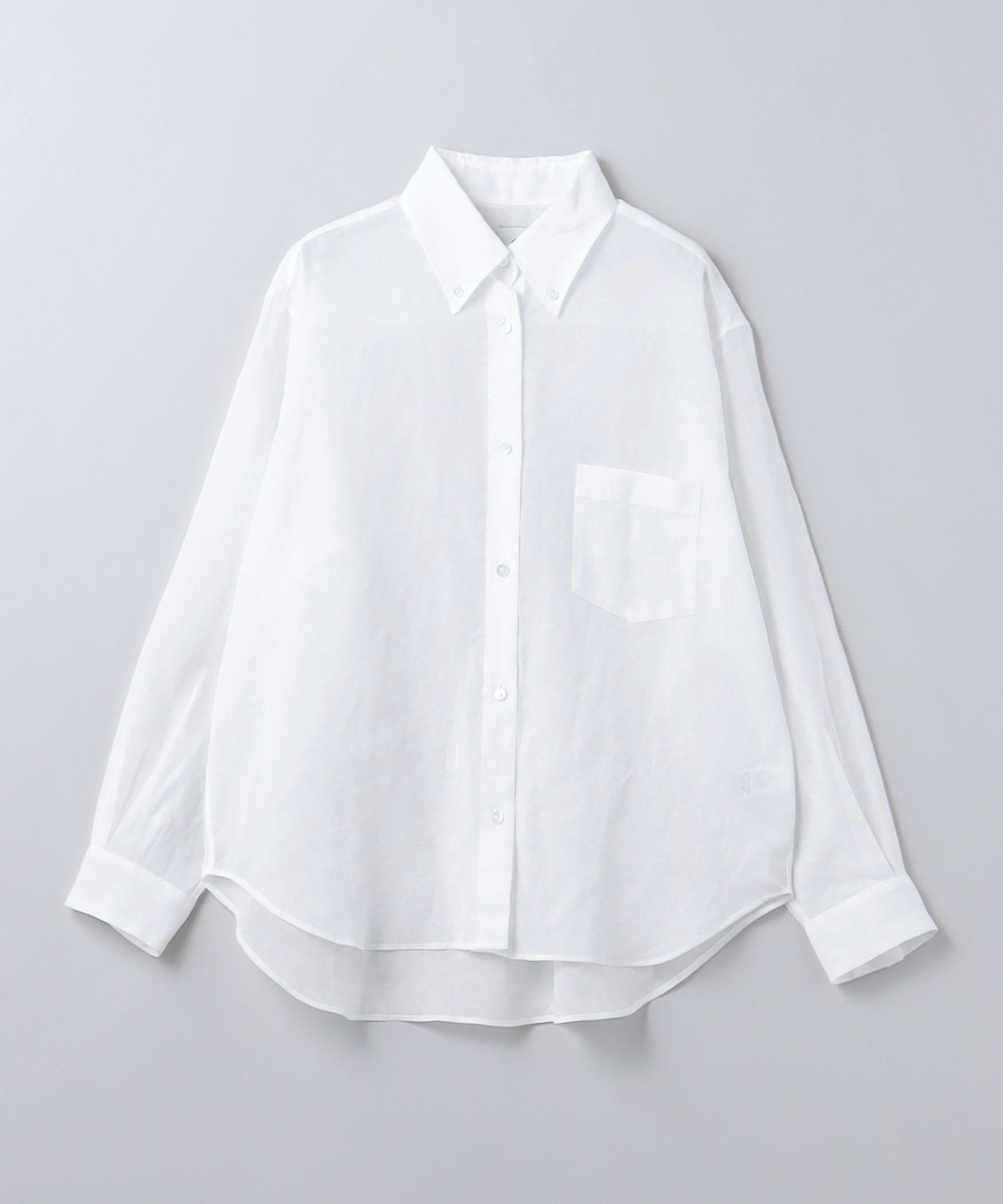 【SALE／50%OFF】6(ROKU) ＜6(ROKU)＞スケ シャツ ユナイテッドアローズ アウトレット トップス シャツ・ブラウス ホワイト ネイビー【送料無料】のサムネイル