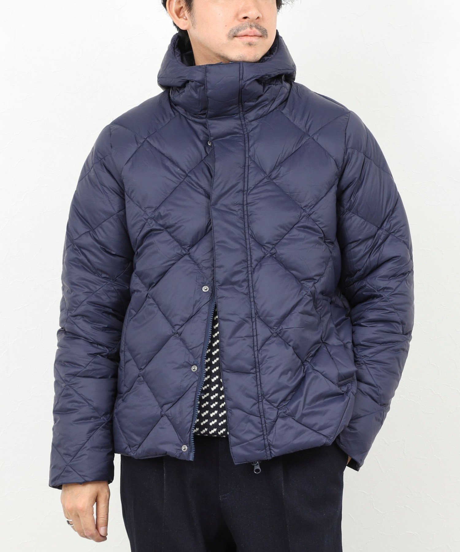 NOLLEY'S goodman 【TAION/タイオン】CITY PACKABLE HOOD DOWN JKT 25AW ノーリーズ ジャケット・アウター ダウンジャケット・ダウンベスト ネイビー ブラック【送料無料】
