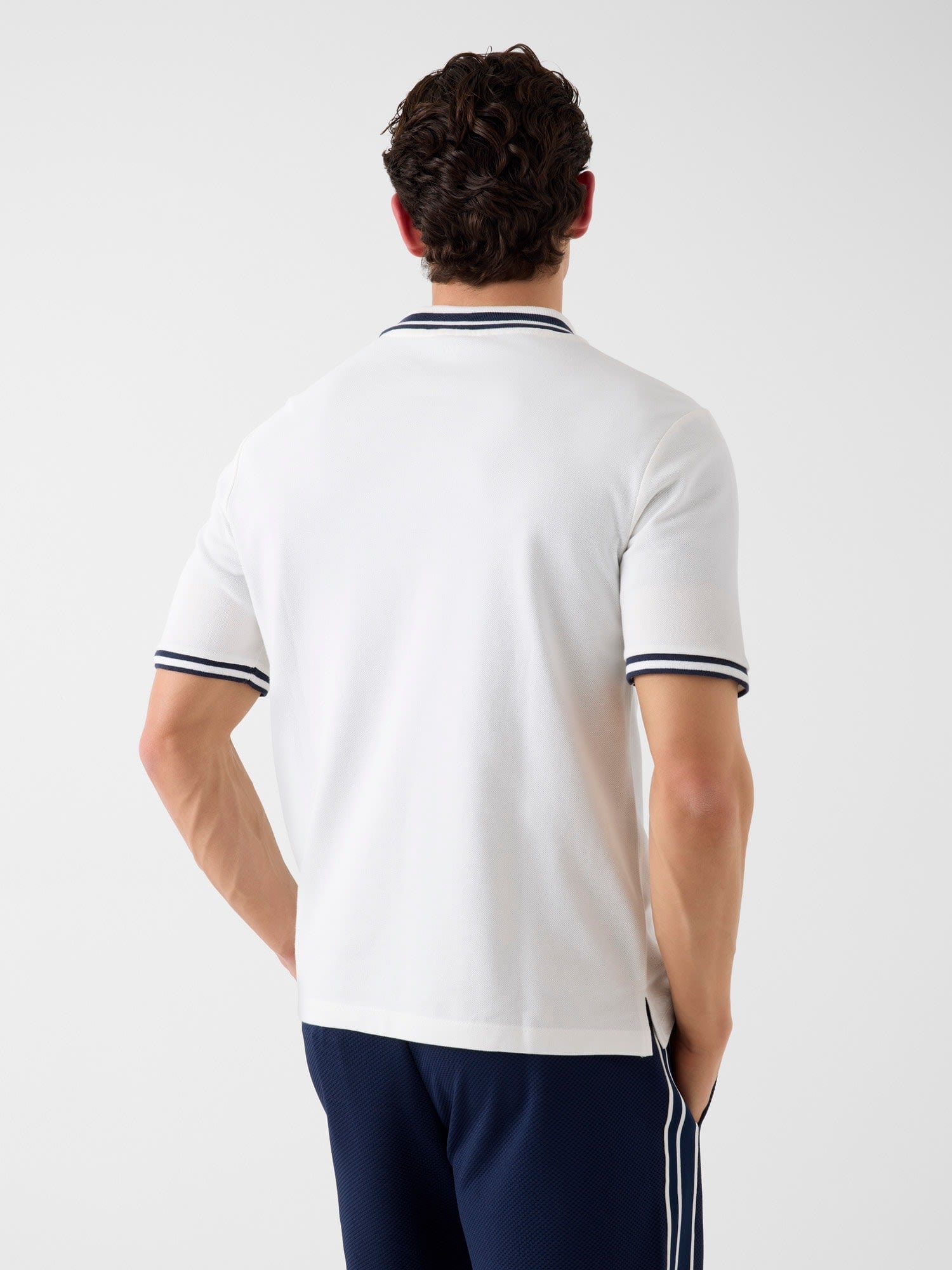 GUESS/(M)SPIROS Short Sleeves Polo ゲス トップス ポロシャツ ホワイト ネイビー