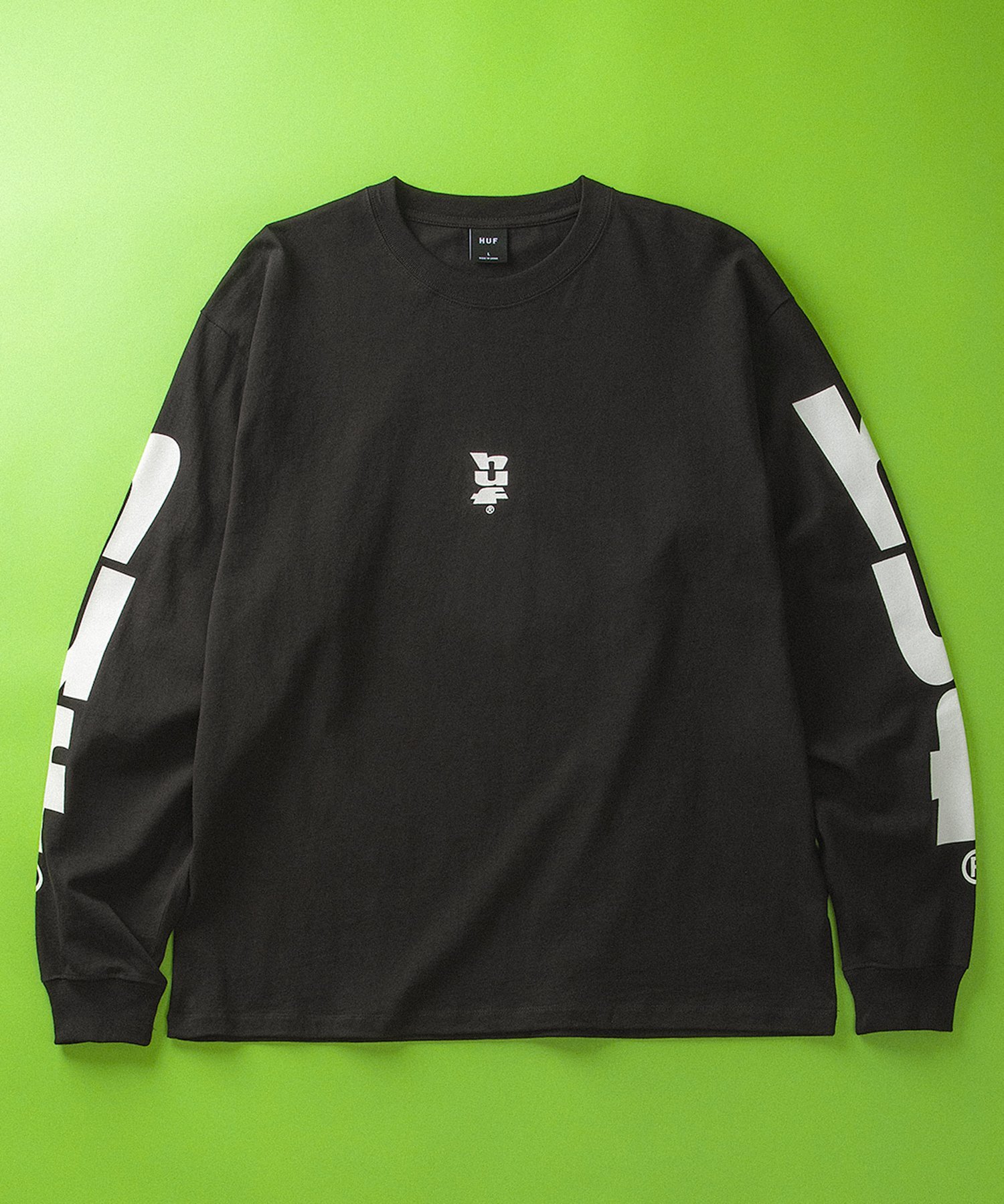 MEGABLAST LS TEE / HUF ハフ ロングスリーブTシャツ ハフ トップス カットソー・Tシャツ ブラック ネイビー ブラウン ホワイト
