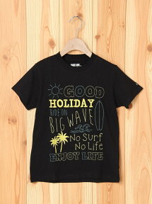 【SALE／30%OFF】Junk Soul JUNKSOUL/(K)GOOD HOLIDAY 刺繍Tシャツ サンコーバザール カットソー キッズカットソー ブラック ブルー