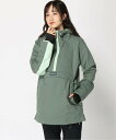 ロキシー アウトドアジャケット レディース 【SALE／35%OFF】ROXY (W)RADIANT LINES OVERHEAD JK 10K【REGULAR LONG FIT】 ロキシー ジャケット・アウター その他のジャケット・アウター グリーン ホワイト【送料無料】