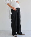 【SALE/10%OFF】andme 【マタニティ】セルフカットリブワイドパンツ アンドミー マタニティウェア・ベビー用品 マタニティパンツ・スカート パープル...
