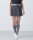 St ANDREWS ロゴチェックジャガードスカート (WOMENS) セントアンドリュース スカート その他のスカート ブラック ベージュ【送料無料】