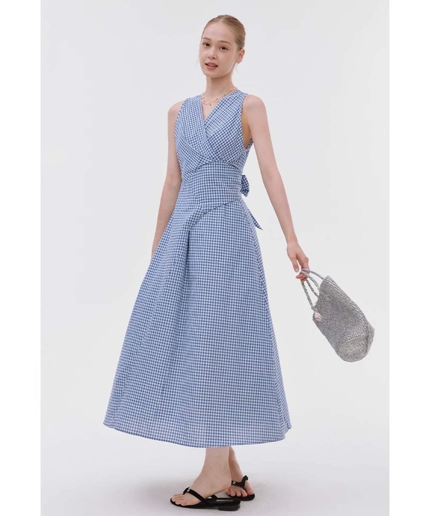 Fano Studios ロング丈ノースリーブワンピース FX25L407 Fano Studios チュクラ ワンピース・ドレス ワンピース ブルー【送料無料】のサムネイル