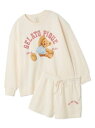 gelato pique 【ONLINE限定】スポーティーベア裏毛プルオーバー&裏毛ショートパンツセット ジェラートピケ インナー・ルームウェア その他のインナ...