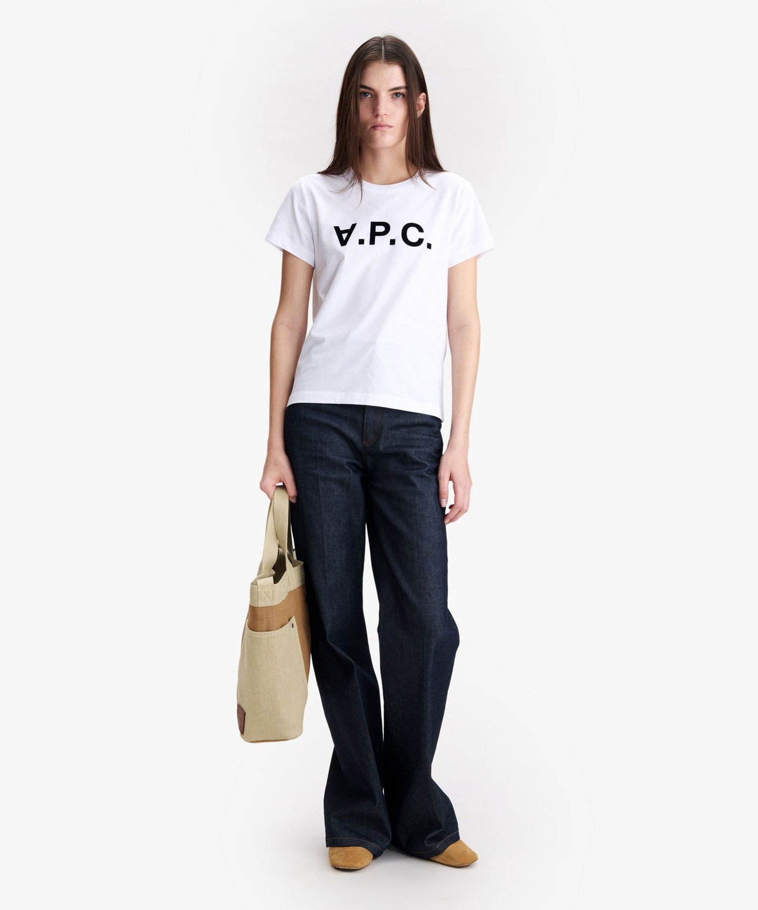 . Grand VPC F Tシャツ アー・ぺー・セー トップス カットソー・Tシャツ ホワイト ネイビー