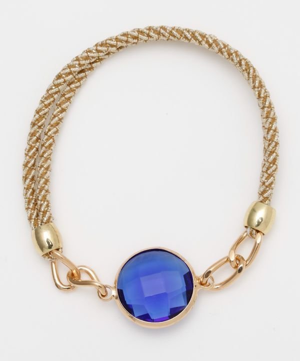 欧州航路 【欧州航路】マリンストーンブレスレット アミナコレクション アクセサリー・腕時計 ブレスレット・バングル ブルー ブラウン イエロー ピンク