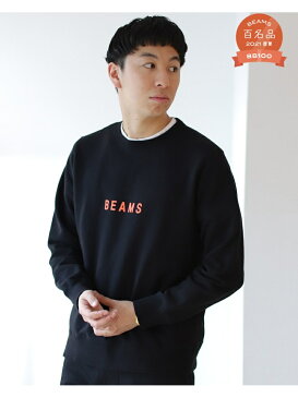 BEAMS MEN BEAMS / ロゴ クルーネック スウェット ビームス メン カットソー スウェット グレー ブラック ネイビー【送料無料】