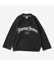 【SALE／40%OFF】TOMMY JEANS (W)TOMMY HILFIGER(トミーヒルフィガー) オーバーサイズグランジセーター トミーヒルフィガー トップス ニット ブラック ホワイト【送料無料】