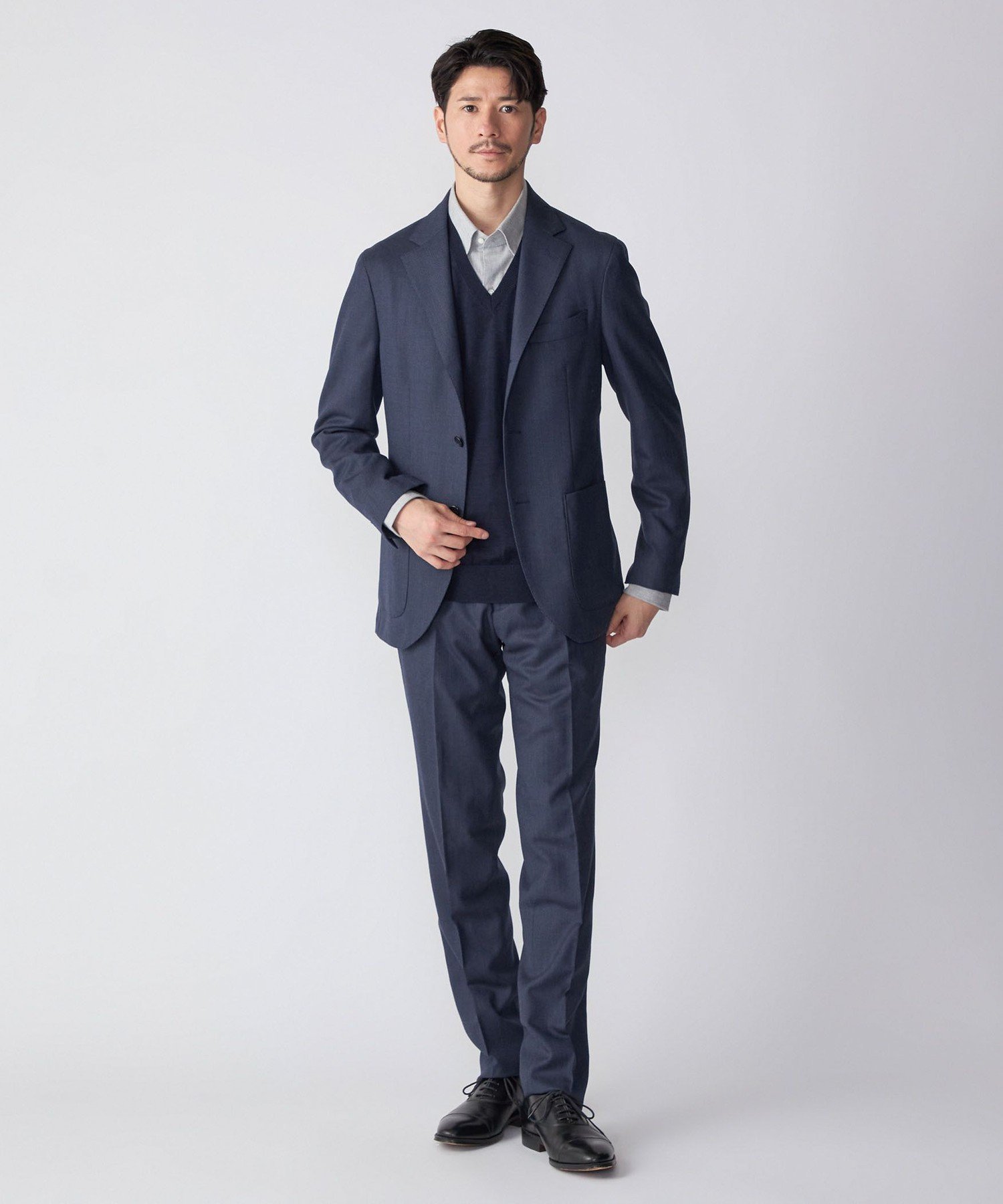 【SALE／70%OFF】SHIPS MEN SHIPS:＜セットアップ対応/手洗い可能＞ バーズアイ ジャケット シップス ジャケット・アウター テーラードジャケット・ブレザー ブルー グレー【送料無料】