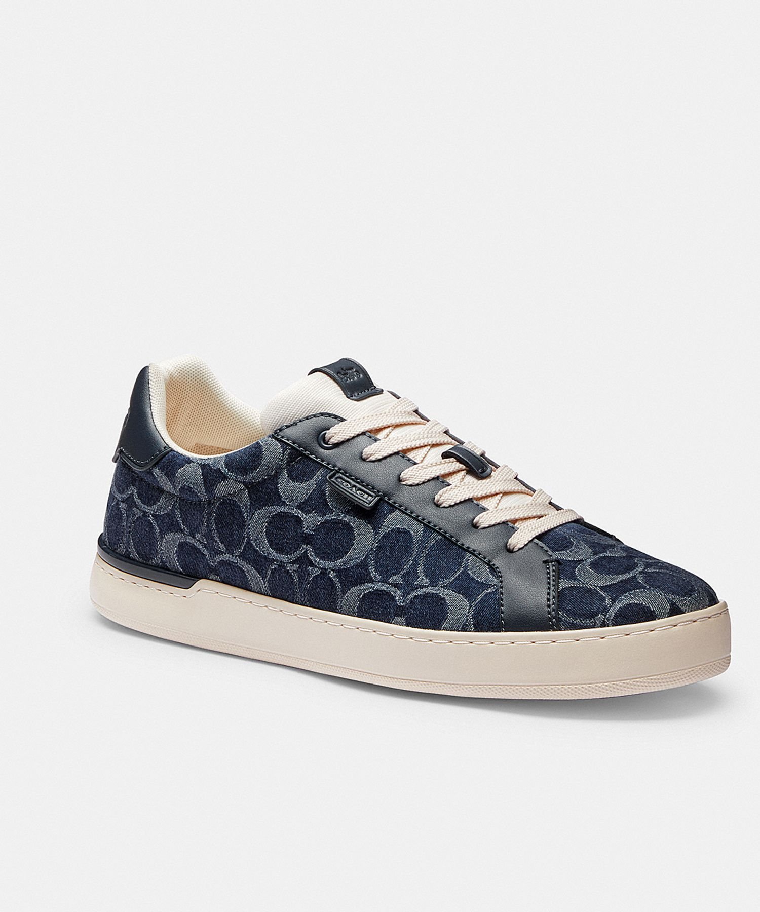 【SALE／50%OFF】COACH 【公式】ローライン ロー トップ スニーカー・シグネチャー デニム コーチ シューズ・靴 スニーカー ブルー【送料無料】のサムネイル