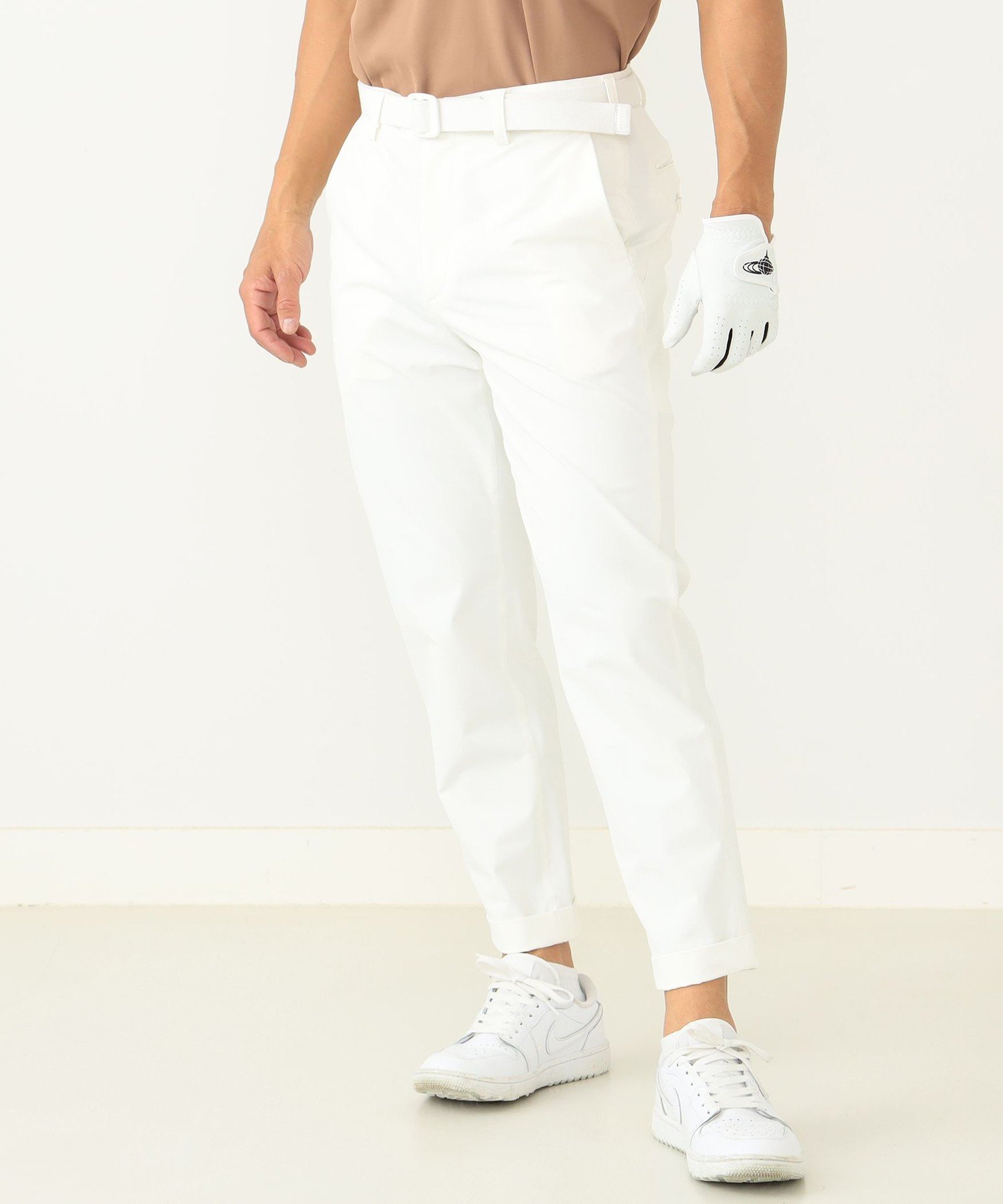 BEAMS GOLF ORANGE LABEL BEAMS GOLF ORANGE LABEL / ドライストレッチ 9分丈パンツ ビームス ゴルフ パンツ その他のパンツ ホワイト ベージュ グリーン【送料無料】