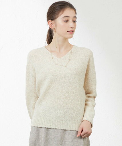 【SALE/25%OFF】AMACA 【WEB限定】タムニット アマカ トップス ニット ブルー ベージュ【送料無料】 【SALE/25%OFF】AMACA 【WEB限定】タムニット アマカ トップス ニット ブルー ベージュ【送料無料】