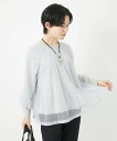 GEORGES RECH(小さいサイズ) チュールドッキングジャージプルオーバー メゾンドゥサンク トップス カットソー・Tシャツ ブラック【送料無料】