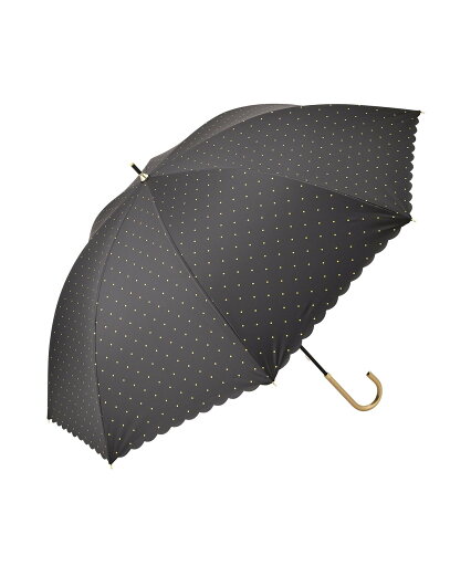 Francfranc 遮光 ドットグリッターヒートカット 長傘 58cm ブラック(晴雨兼用) フランフラン ファッション雑貨 傘・長傘 ブラック Francfranc 遮光 ドットグリッターヒートカット 長傘 58cm ブラック(晴雨兼用) フランフラン ファッション雑貨 傘・長傘 ブラック