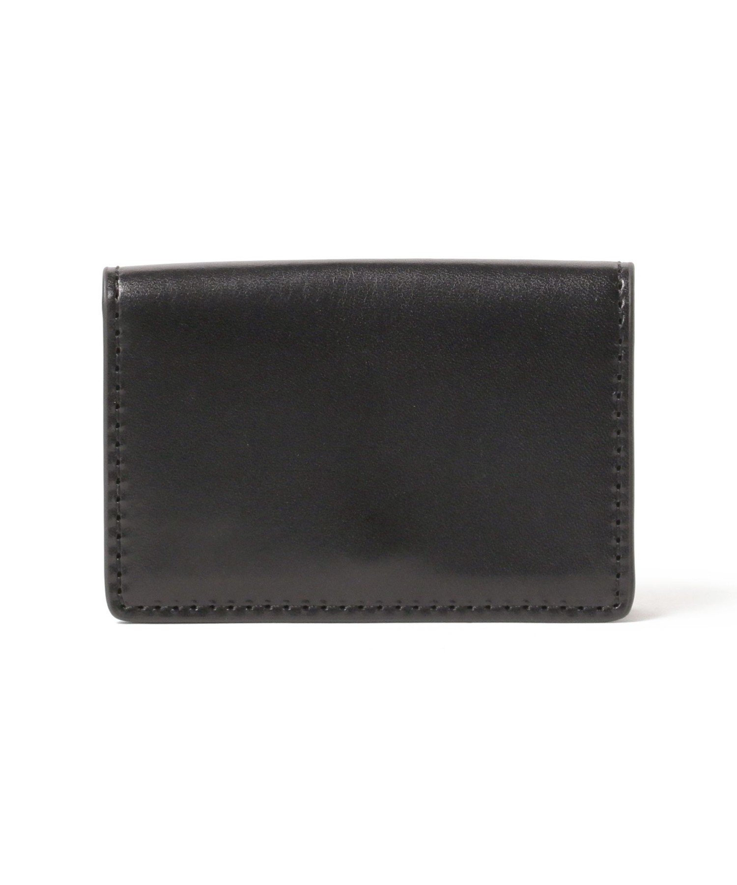 BEAMS 2つ折り レザー カードケース ビームス メン 財布・ポーチ・ケース 財布 ネイビー ブラック【送料無料】