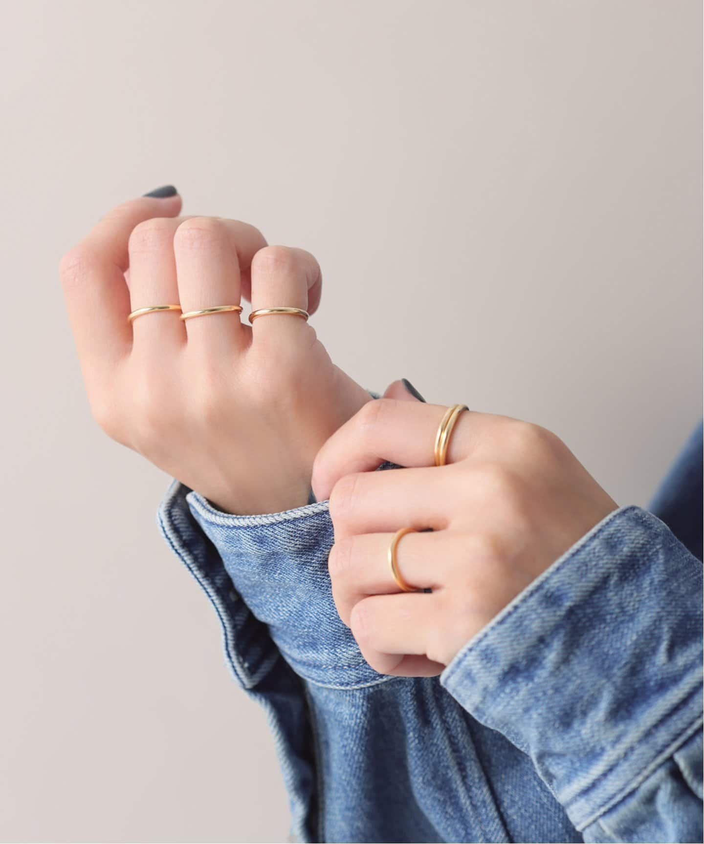 Lilas パイプピンキーリング K18 スピックアンドスパン アクセサリー・腕時計 リング・指輪 ゴールド【送料無料】