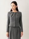 【SALE/50%OFF】EPOCA エアーブークレ\x{2014}ノーカラージャケット エポカ ザ ショップ コート/ジャケット【RBA_S】【RBA_E】【送料無料】